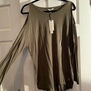 Army Green Size Medium open shoulder CK top